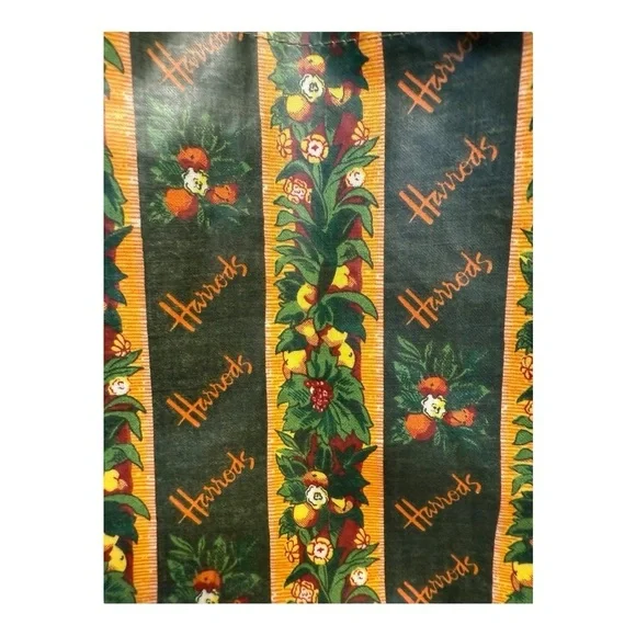 Harrods Vintage PVC Coated Tote Bag - Picture 3 of 11